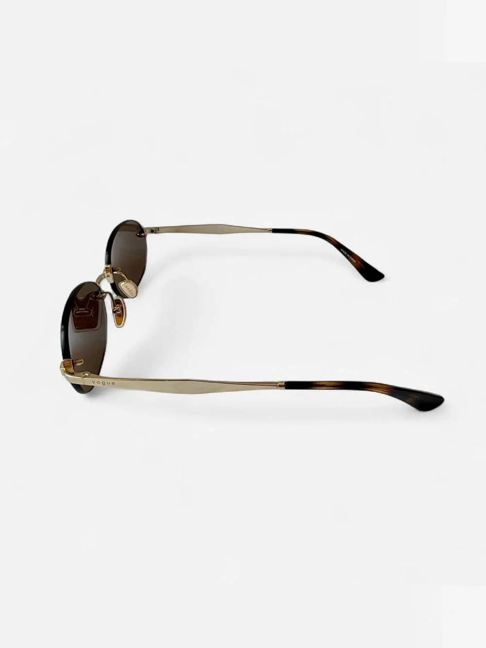Vogue VO4342S Gold Rimless Oval Sunglasses